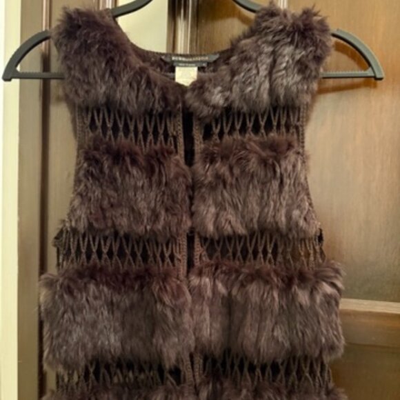 BCBGMaxAzria Jackets & Blazers - BCBG Rabbit Fur Vest